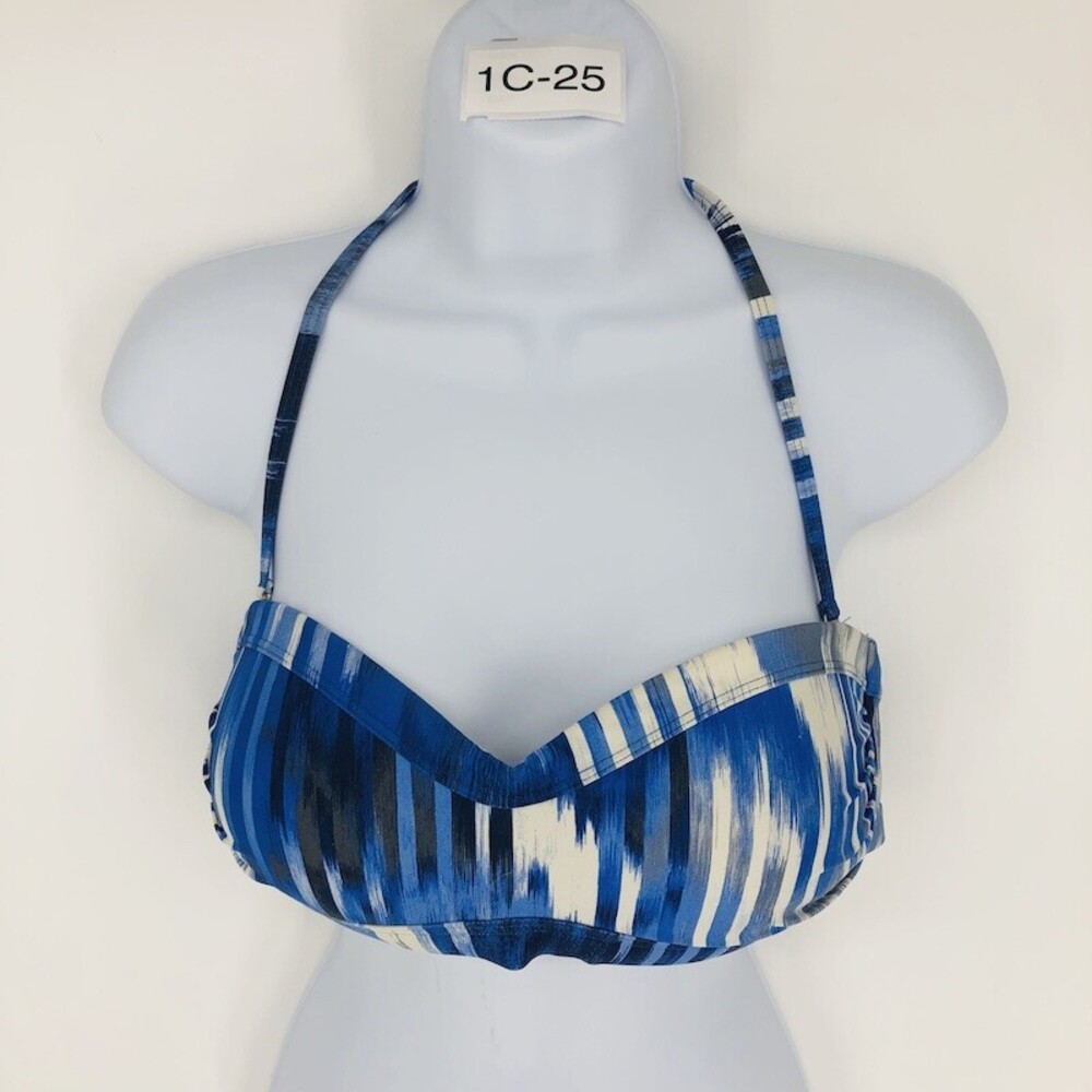Athleta Women's Blue Nylon & Spandex Activewear Bralette Swim Top Size Medium